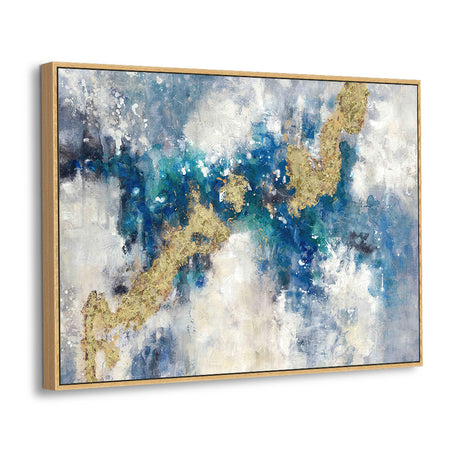 Luxury Blue & Gold – Modern Elegance For Contemporary Spaces Canvas Wall Art