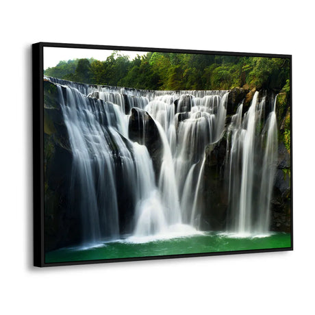 Majestic Cascade Symphony Waterfall Canvas Wall Art