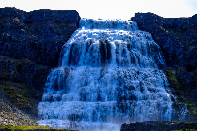 Majestic Cascade Waterfall Canvas Wall Art