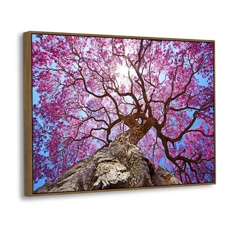 Majestic Pink Bloom Tree Canvas Wall Art