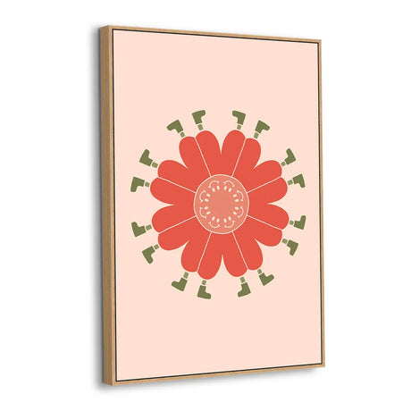 March of the Petal Pals Canvas Wall Art