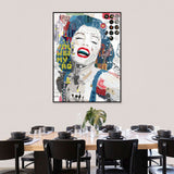 Marilyn Monroe Collage Art Graffiti Canvas Wall Art