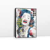 Marilyn Monroe Collage Art Graffiti Canvas Wall Art