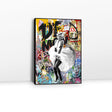 Marilyn Monroe Flying White Dress Graffiti Canvas Wall Art