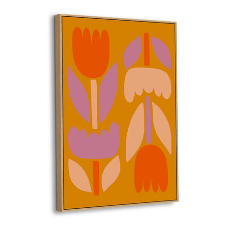 Midcentury Tulip Garden Canvas Wall Art