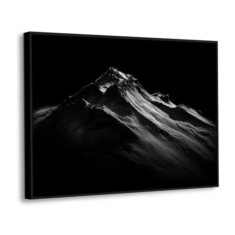 Minimalist Black Mountain Canvas Wall Art