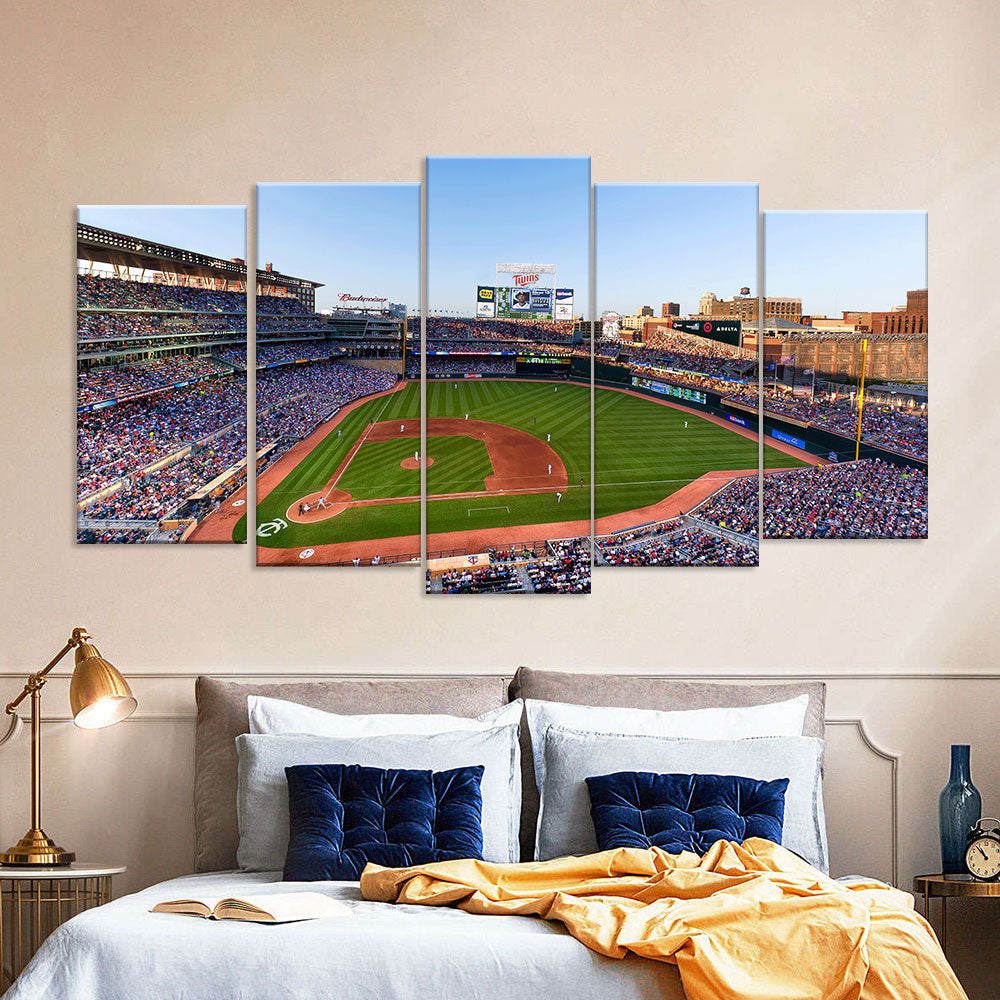 Minnesota Twins-Target Field Canvas Wall Art