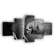 Mother And Baby Elephant Canvas Wall Art