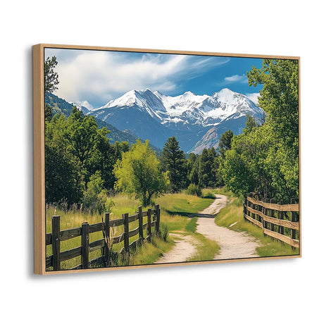 "Mountain Trail Serenity" – A Journey Into Nature-Canvas Wall Art