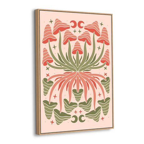 Mystic Mushroom Garden Canvas Wall Art