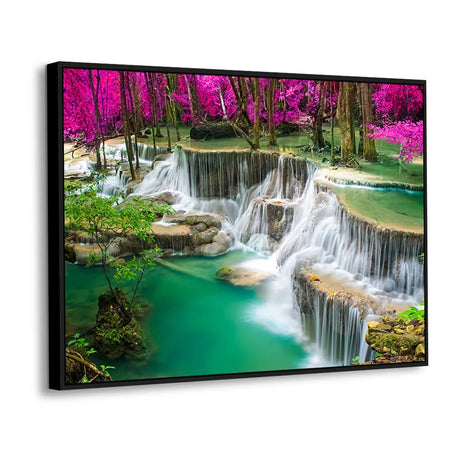 Mystic Pink Falls Canvas Wall Art