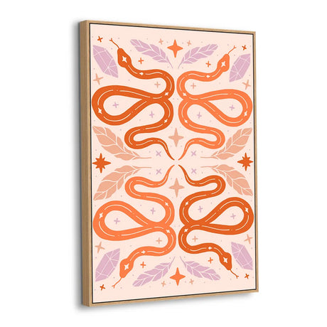 Mystic Serpent Harmony Canvas Wall Art