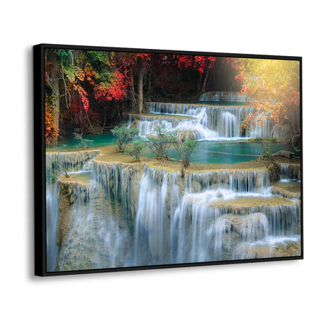 Mystic Terrace Waterfall Canvas Wall Art