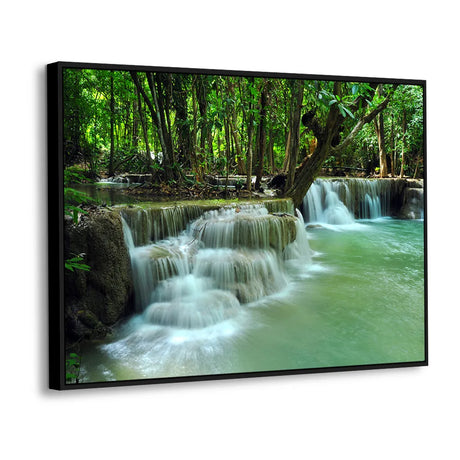 Mystic Woodland Falls Canvas Wall Art