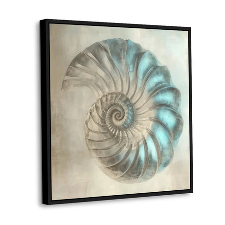 Nautilus Shell Canvas Wall Art – A Masterpiece of Nature's Elegance