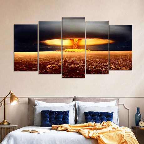 Nuclear Explosion Canvas Wall Art