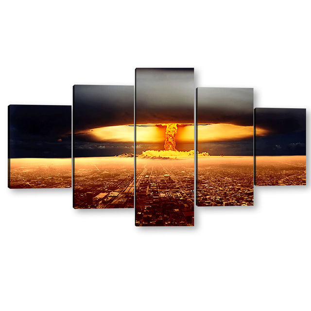 Nuclear Explosion Canvas Wall Art