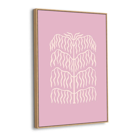 Pale Willow on Lilac Canvas Wall Art