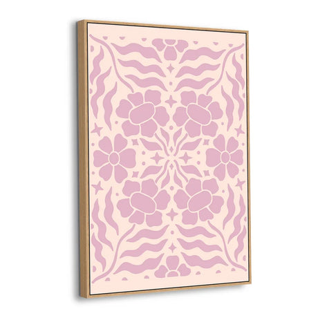 Petal Harmony Pink Floral Canvas Wall Art