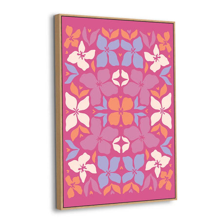 Petal Prism Harmony Canvas Wall Art