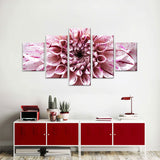 Pink Dahlia Close-Up Canvas Wall Art