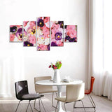 Pink Pansy Flower Canvas Wall Art