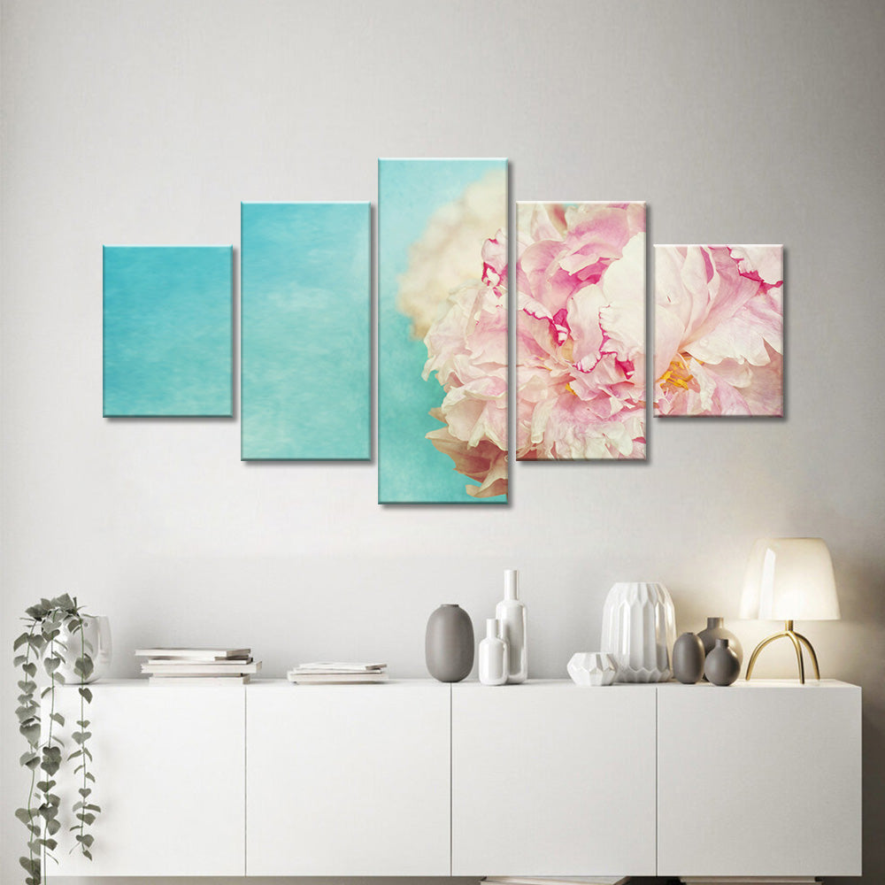 Pink Peonies Canvas Wall Art