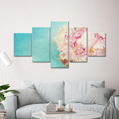 Pink Peonies Canvas Wall Art