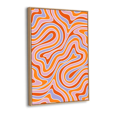 Psychedelic Waves Canvas Wall Art