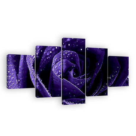 Purple Rose Canvas Wall Art