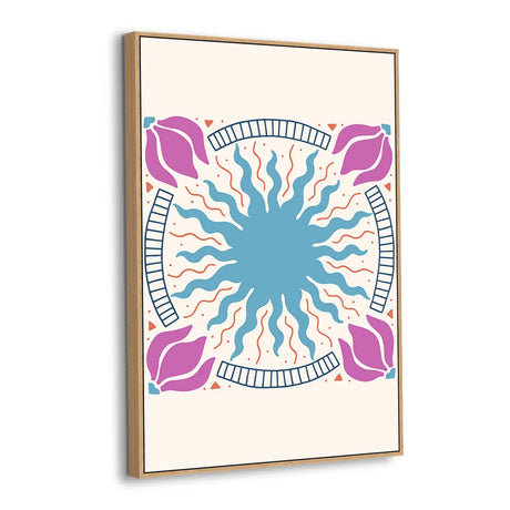Radiant Bloom Mandala Canvas Wall Art