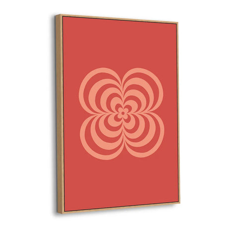 Radiant Bloom Retro Canvas Wall Art