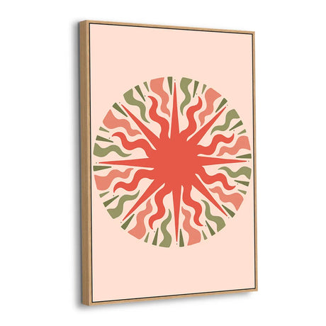 Radiant Harmony Burst Canvas Wall Art
