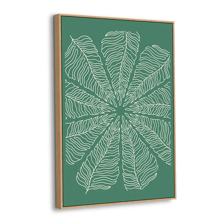 Radiant Leaves Canvas Wall Art