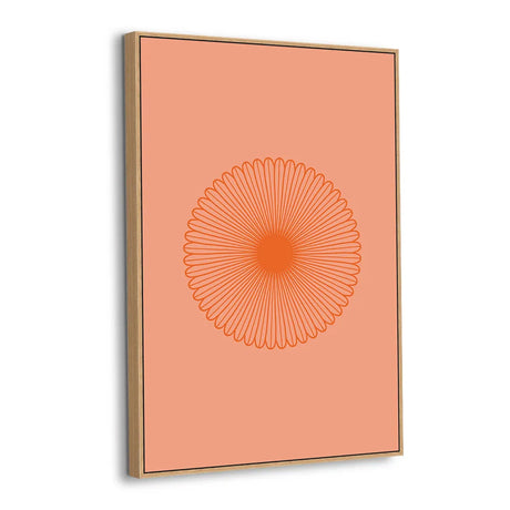 Radiant Mandala Sunburst Canvas Wall Art