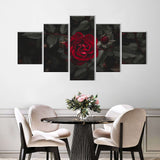 Red Rose Canvas Wall Art