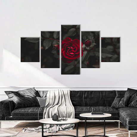 Red Rose Canvas Wall Art