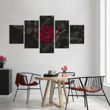 Red Rose Canvas Wall Art