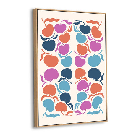 Retro Candy Cherries Canvas Wall Art
