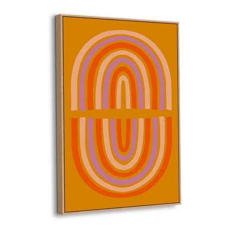 Retro Mirror Arches Canvas Wall Art