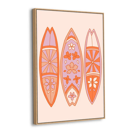 Retro Surf Vibes Canvas Wall Art