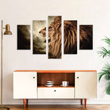 Roaring Lion Canvas Wall Art