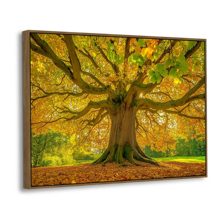 Rooted in Gold: Autumn Elegance - Canvas Wall Art