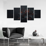 Rose in the Ashes Canvas Wall Art