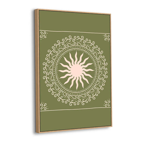 Sacred Sun Mandala Canvas Wall Art