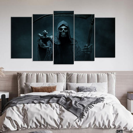 Scary Grim Reaper Canvas Wall Art