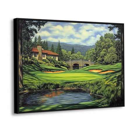 Scenic Golf Retreat Canvas Wall Art