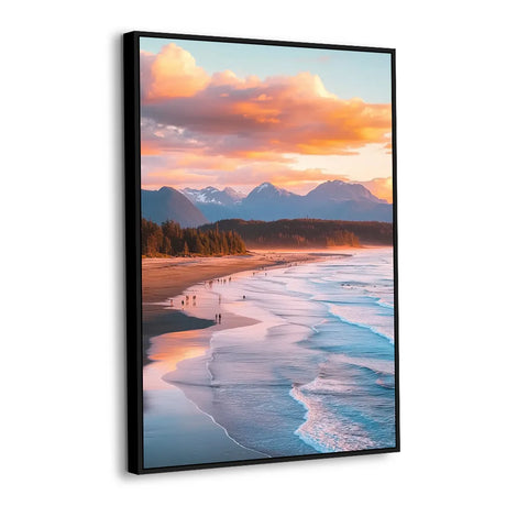 Serene Coastal Sunset Canvas Wall Art