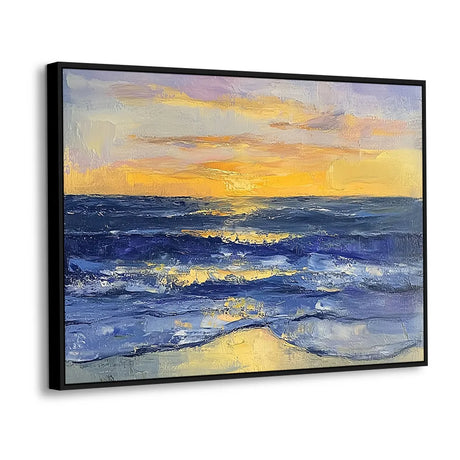 Serene Ocean Sunset Canvas Wall Art