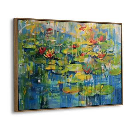 Serene Water Lily Canvas Wall Art